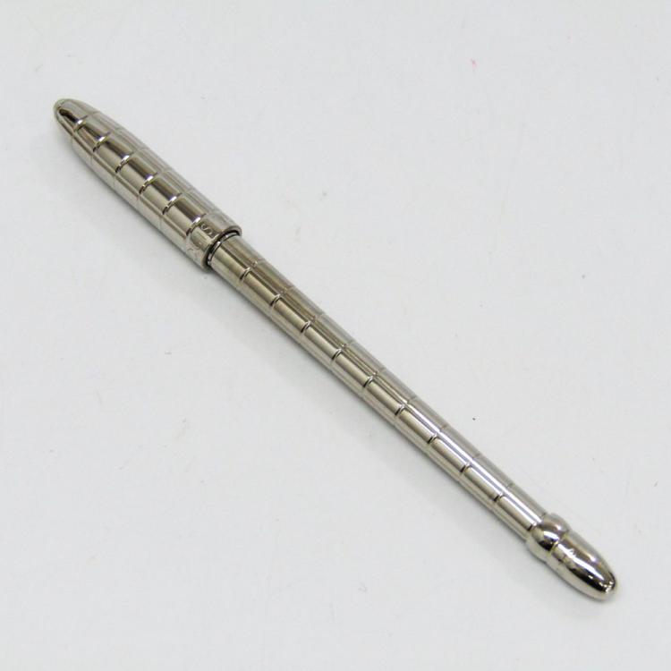 Pre Owned Louis Vuitton Silver Tone Agenda Ballpoint Pen