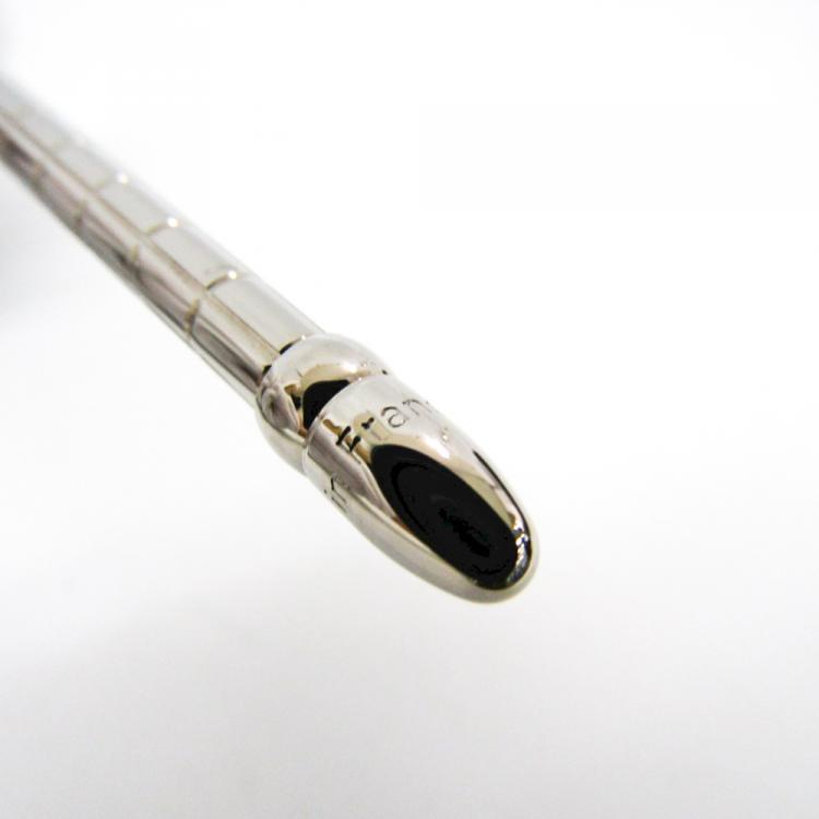 Pre Owned Louis Vuitton Silver Tone Agenda Ballpoint Pen