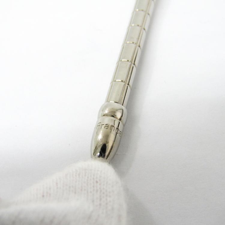 Pre Owned Louis Vuitton Silver Tone Agenda Ballpoint Pen