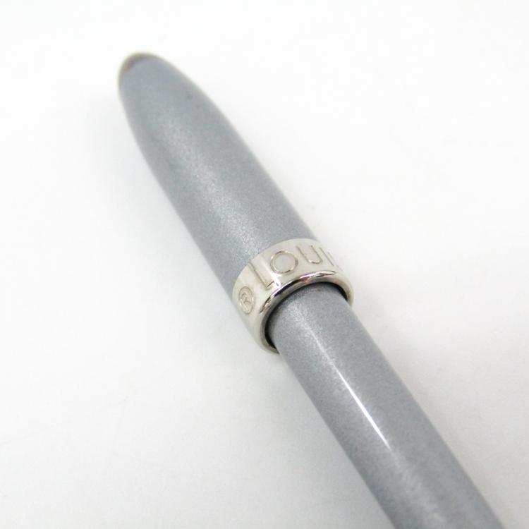 Pre Owned Louis Vuitton Silver Tone Stylo Agenda GM Ballpoint Pen