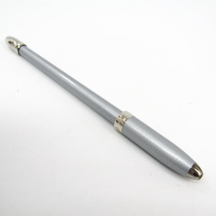 Pre Owned Louis Vuitton Silver Tone Stylo Agenda GM Ballpoint Pen