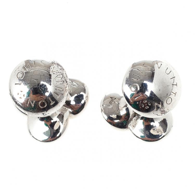 مملوكة مسبقًا Louis Vuitton Silver Bouquet Cufflinks