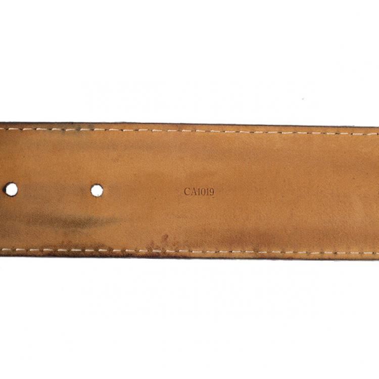 مملوكة مسبقًا Louis Vuitton Damier Ebene Inventeur Belt