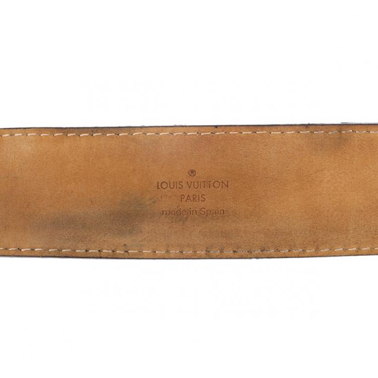 مملوكة مسبقًا Louis Vuitton Damier Ebene Inventeur Belt