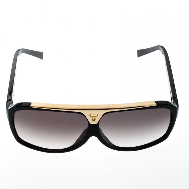 Louis Vuitton Black Gold/ Black Gradient Evidence Z0350E Wayfarer Sunglasses Vuitton | TLC