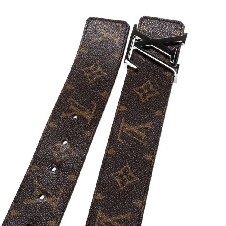 Pre Owned Louis Vuitton Monogram Canvas Initiales Belt 100cm