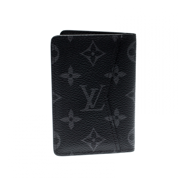 Pre Owned Louis Vuitton Monogram Eclipse Canvas Pocket Organizer