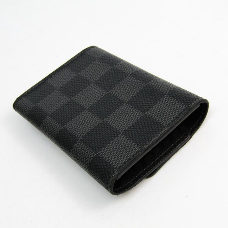 Pre Owned Louis Vuitton Damier Graphite Canvas 6 Key Holder