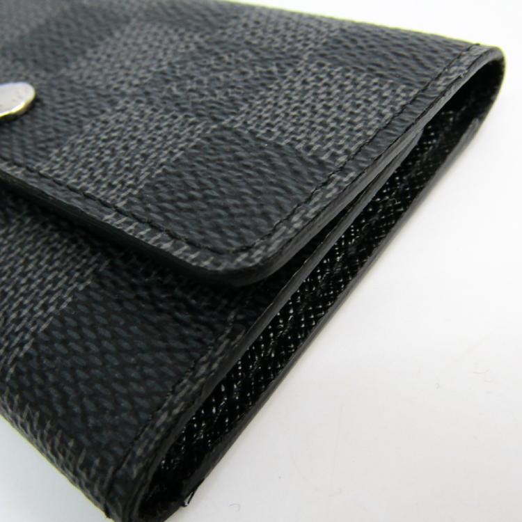 Pre Owned Louis Vuitton Damier Graphite Canvas 6 Key Holder