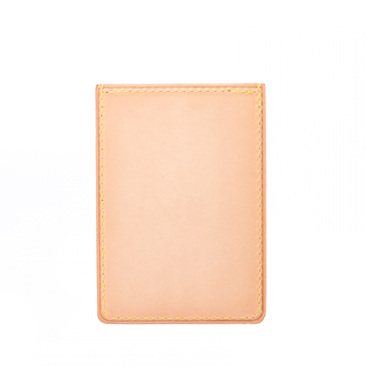 Pre Owned Louis Vuitton Beige Vachetta Leather Limited Edition Card Holder