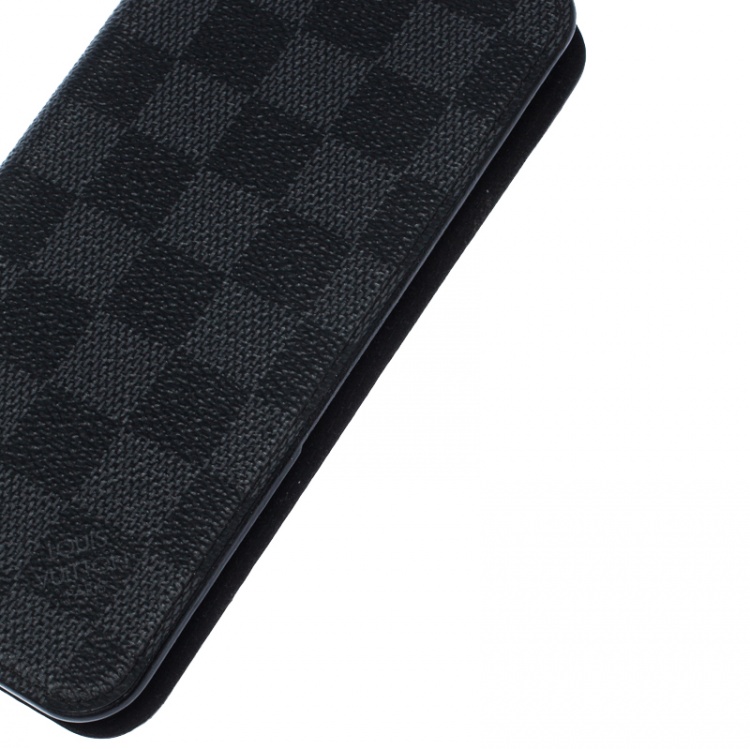 Pre Owned Louis Vuitton Damier Graphite Canvas iPhone 7&8 Folio Case