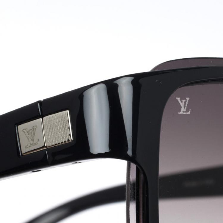 Pre Owned Louis Vuitton Black Enigme GM Men Sunglasses