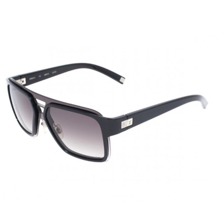Pre Owned Louis Vuitton Black Enigme GM Men Sunglasses
