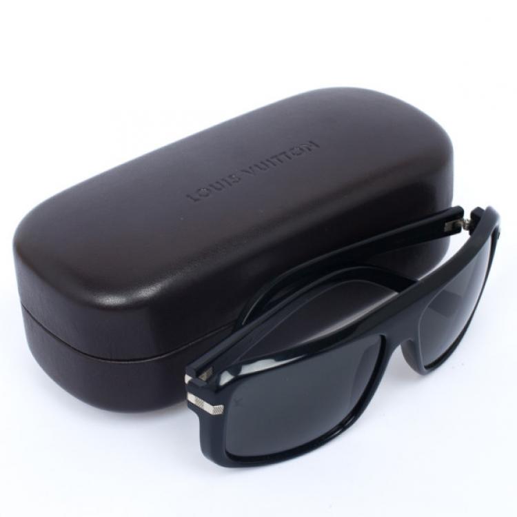 Pre Owned Louis Vuitton Black Possession Carre Mens Sunglasses