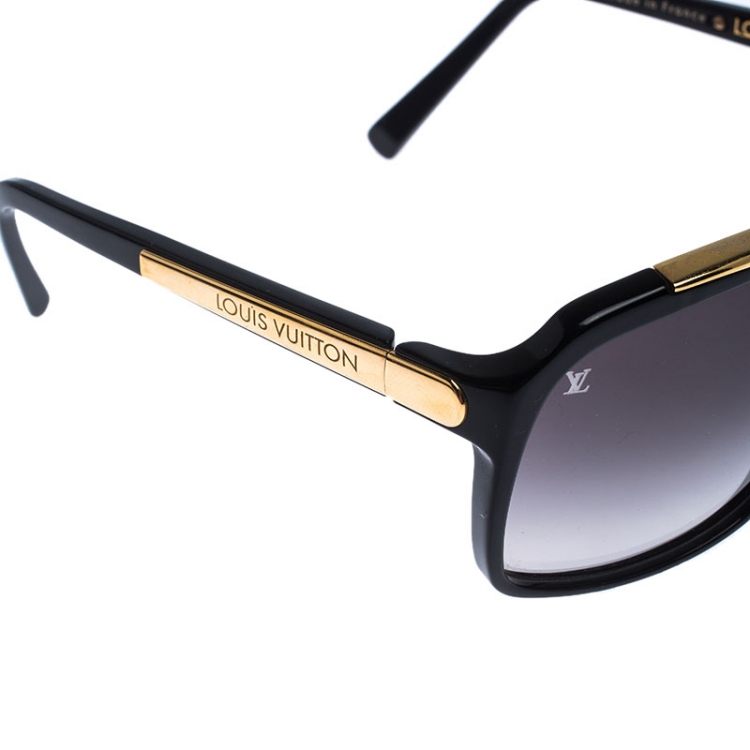 Louis Vuitton Black Gold Black Gradient Z0105w Evidence Aviator Sunglasses Louis Vuitton Tlc