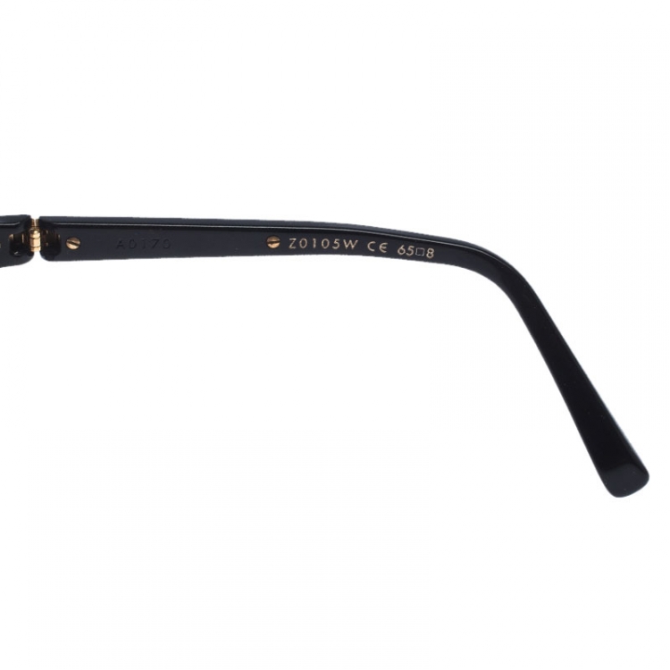 Pre Owned Louis Vuitton Black Gold/ Black Gradient Z0105W Evidence Aviator Sunglasses