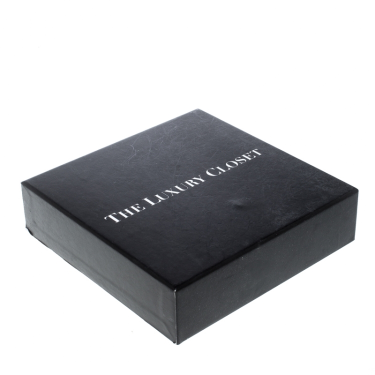Pre Owned Louis Vuitton Black Leather In Step Bracelet 19 cm
