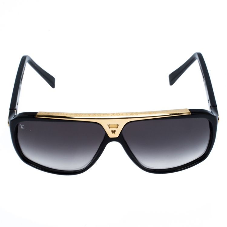 Louis Vuitton Black/Gold Z0350W Evidence Square Sunglasses Louis Vuitton