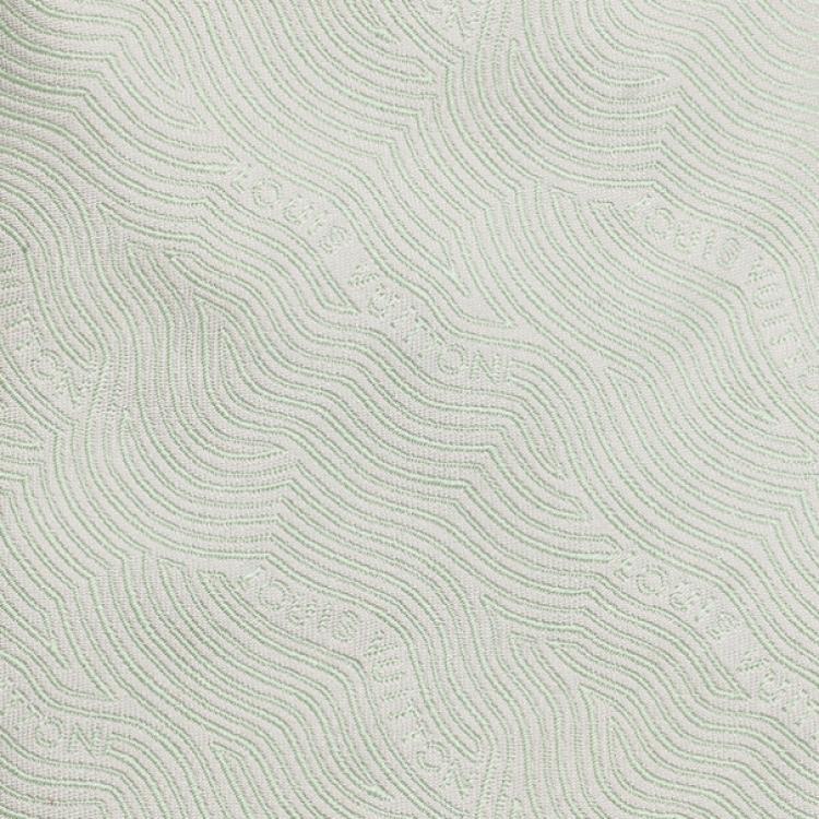 Pre Owned Louis Vuitton Green Wave Silk Tie