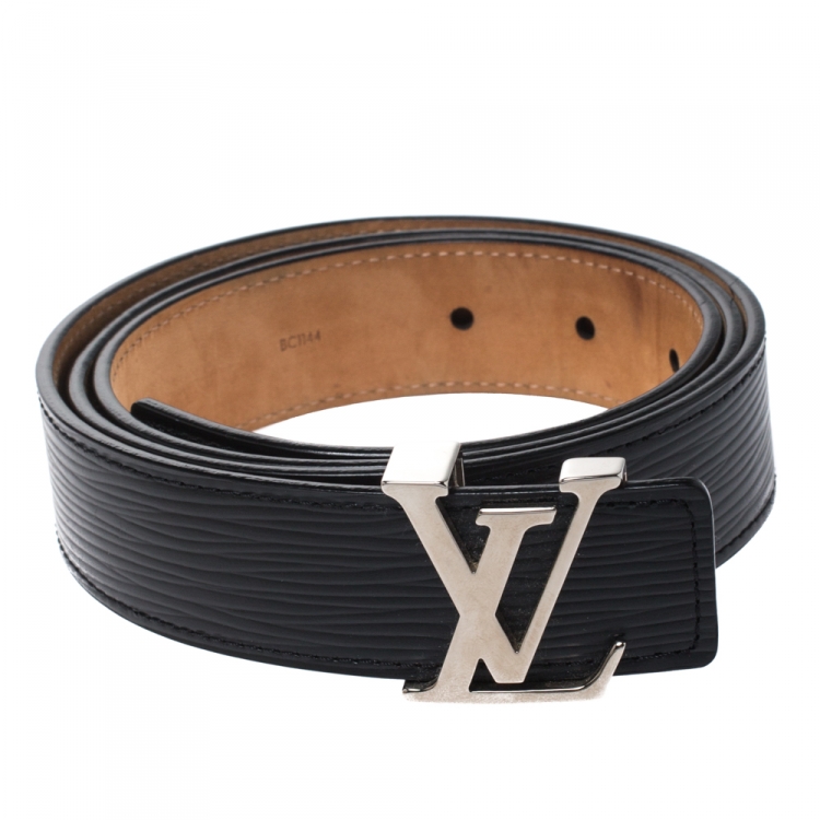 Initiales leather belt Louis Vuitton White size 95 cm in Leather