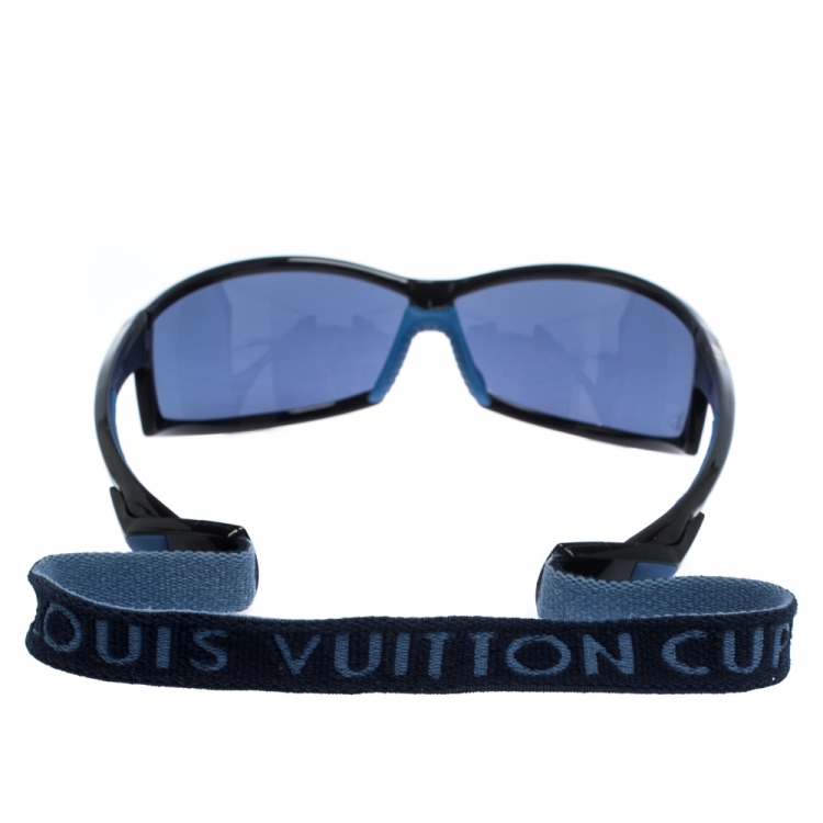 Pre Owned Louis Vuitton Cup Black/Blue M80715 Sport Sunglasses