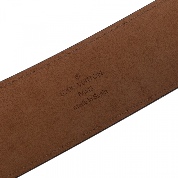 Pre Owned Louis Vuitton Monogram Canvas Initiales Belt 90CM
