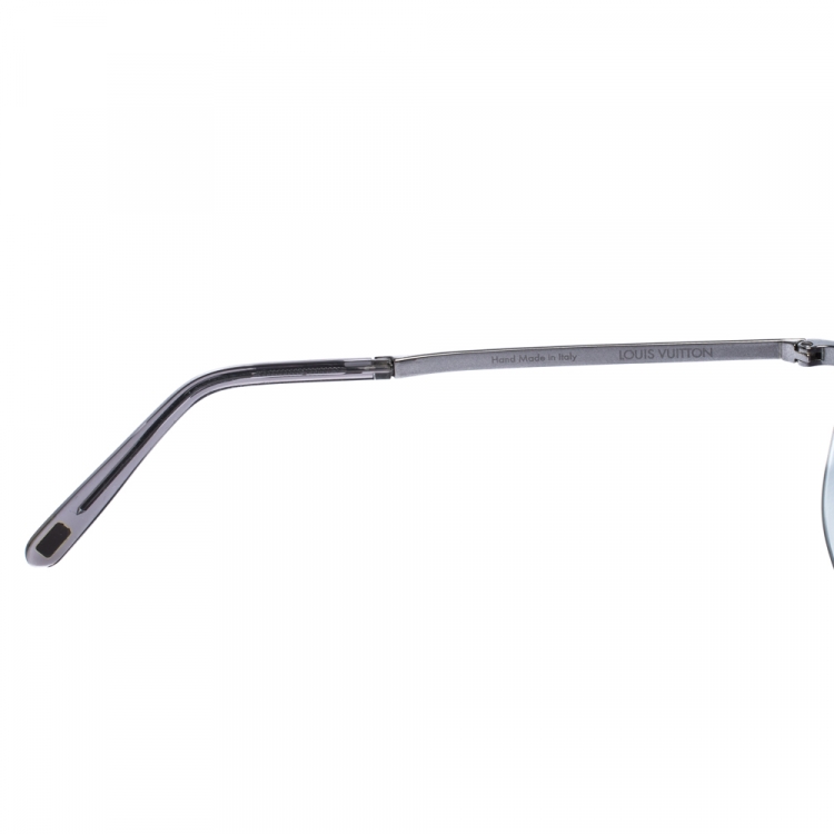 Pre Owned Louis Vuitton Dark Grey Damier Socoa Aviator Sunglasses