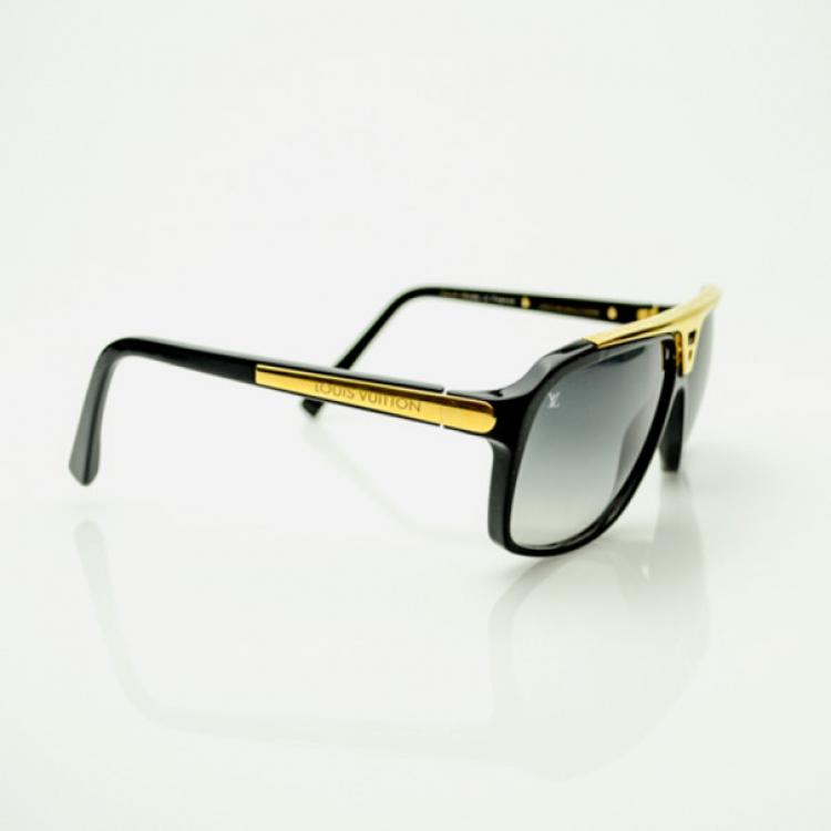 Louis Vuitton Evidence Sunglasses in Black Acetate ref.565213