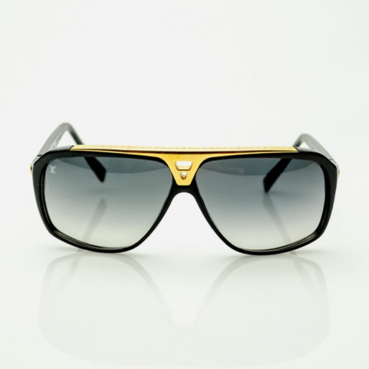 Gafas de sol Louis Vuitton Evidence en acetato negro ref.565213