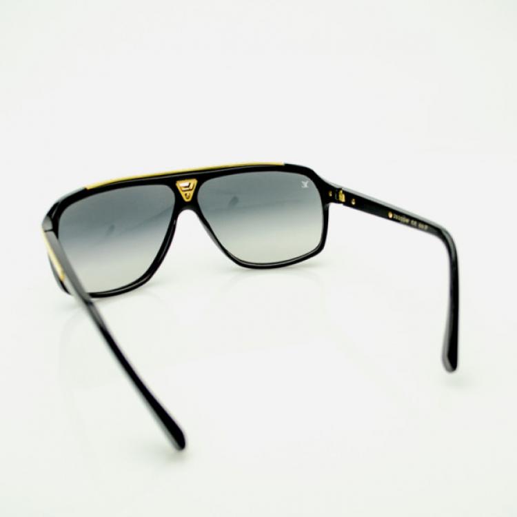 Pre Owned Louis Vuitton Black Evidence Sunglasses