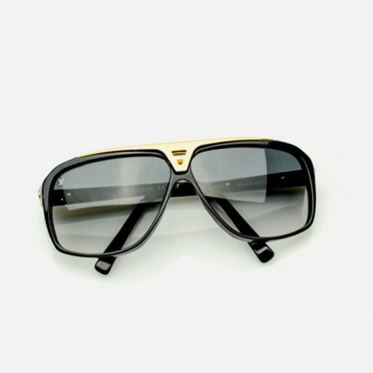 Pre Owned Louis Vuitton Black Evidence Sunglasses