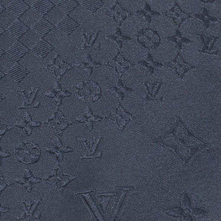 مملوكة مسبقًا Louis Vuitton Grey Monogram Mix Silk Jacquard Tie