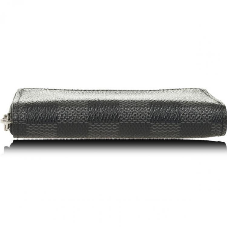 Pre Owned Louis Vuitton Damier Graphite Zippy Coin Purse