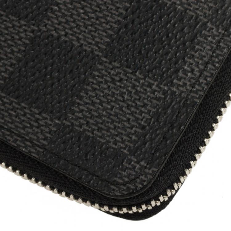Pre Owned Louis Vuitton Damier Graphite Zippy Coin Purse