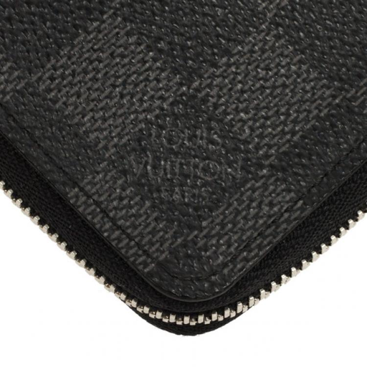 Pre Owned Louis Vuitton Damier Graphite Zippy Coin Purse