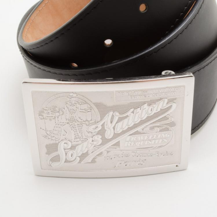 Louis Vuitton Black Jeans Calf Leather Belt Louis Vuitton | The Luxury  Closet