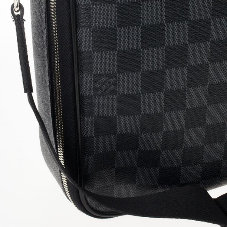 Pre Owned Louis Vuitton Black Damier Ebene Canvas Steeve Messenger