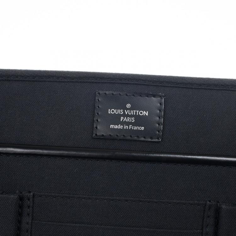 Pre Owned Louis Vuitton Black Damier Ebene Canvas Steeve Messenger