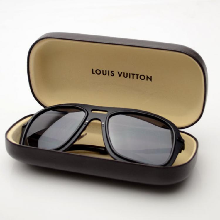 Pre Owned Louis Vuitton Men Black Impulsion Sunglasses