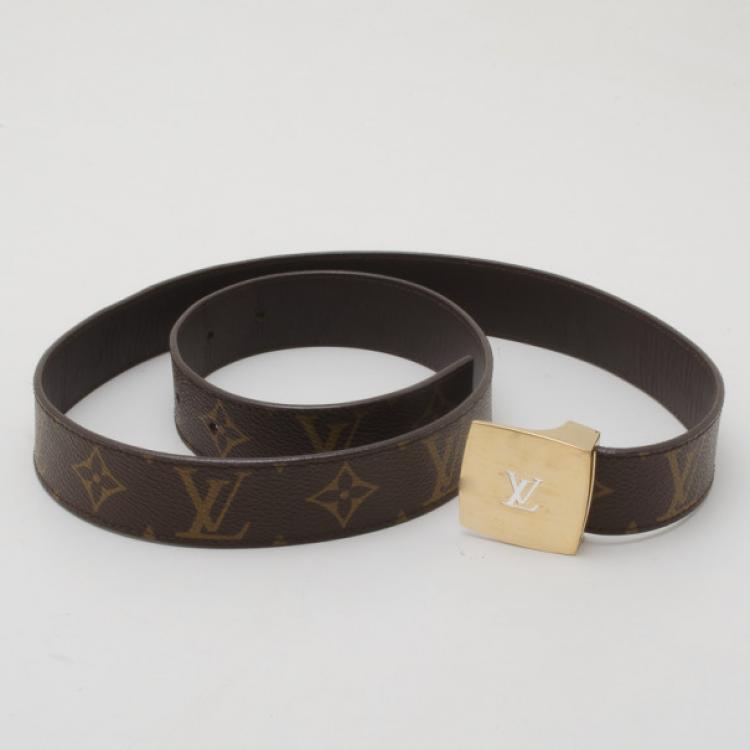Pre Owned Louis Vuitton Initials Monogram Belt