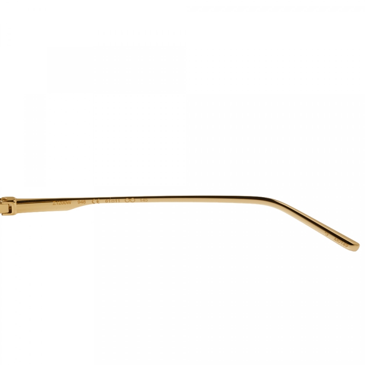مملوكة مسبقًا Louis Vuitton Gold Tone/ Grey Z1200W Nightlight Aviator Sunglasses