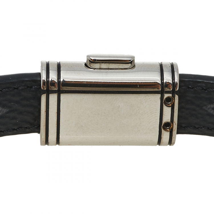 Pre Owned Louis Vuitton Eclipse Monogram Canvas Clip It Bracelet