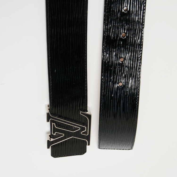 Louis Vuitton Black Leather LV Initiales Belt 90 CM Louis Vuitton