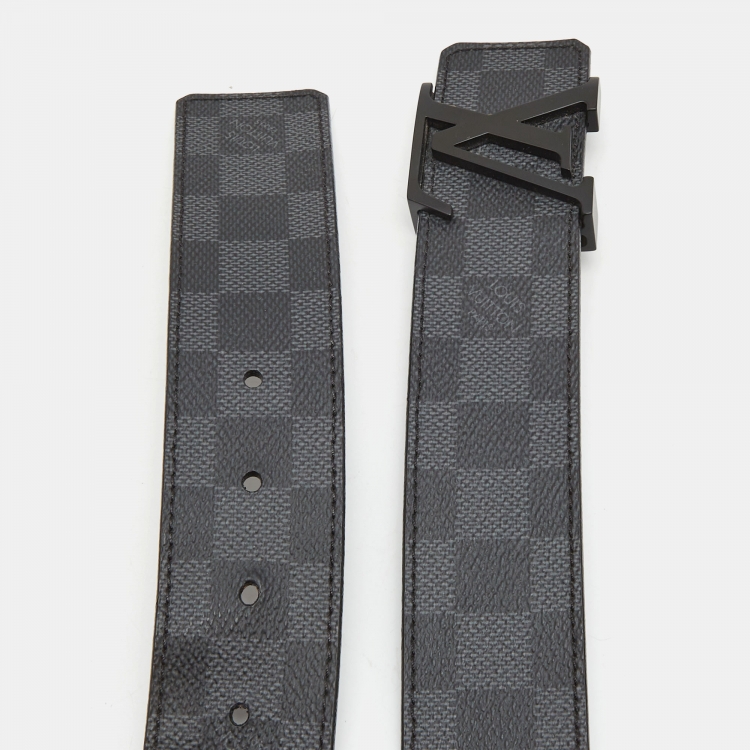 Louis Vuitton Damier Graphite LV Initiales Belt