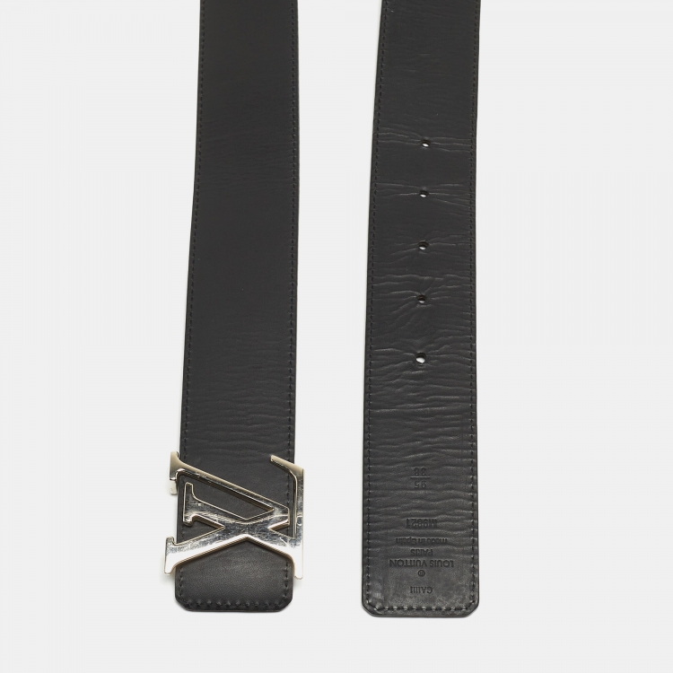 Pre Owned Louis Vuitton Monogram Canvas LV Initiales Reversible Belt 95 CM