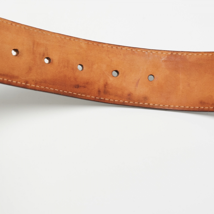 Pre Owned Louis Vuitton Monogram Canvas LV Initiales Belt 90 CM