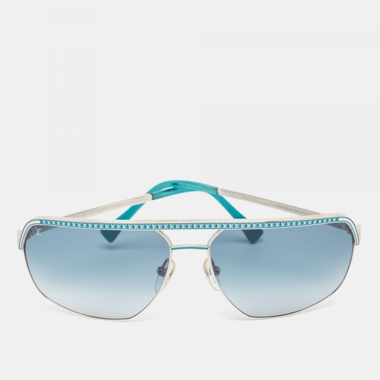 Pre Owned Louis Vuitton Blue/Silver Gradient Z0167U Frame Attitude Sunglasses
