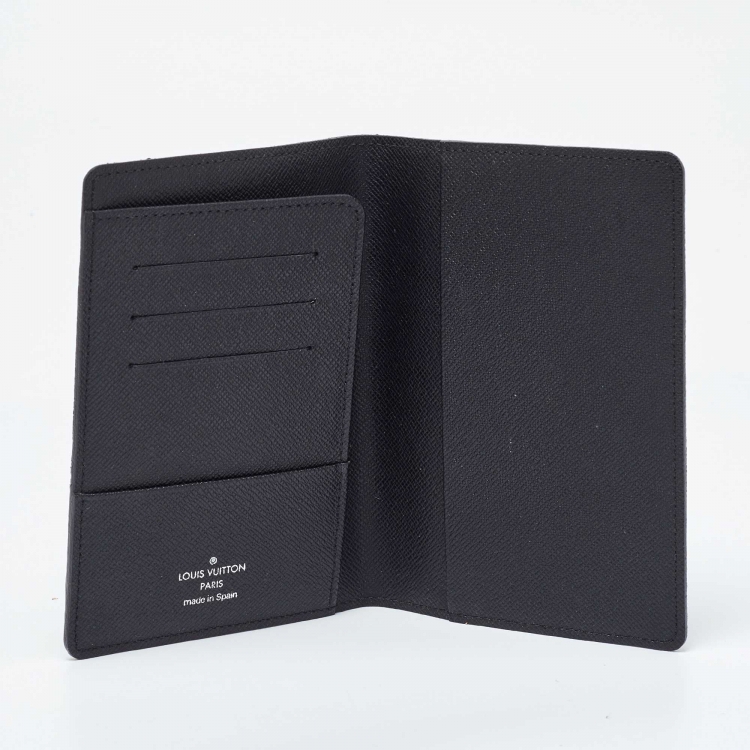 Pre Owned Louis Vuitton Damier Graphite Canvas Passport Holder