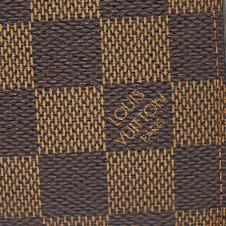 Pre Owned Louis Vuitton Damier Ebene Canvas Passport Cover