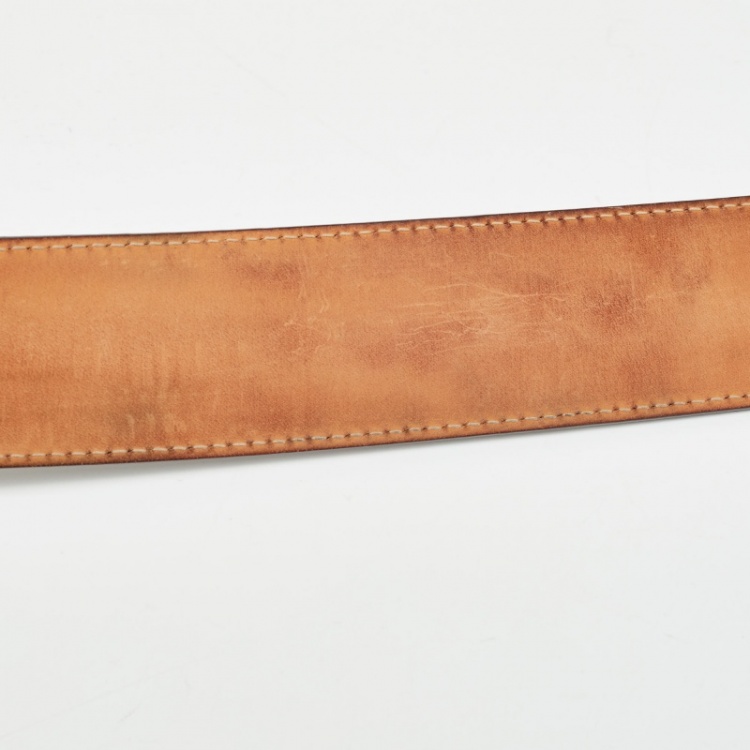 Pre Owned Louis Vuitton Monogram Canvas LV Initiales Belt 85CM